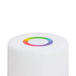 Xanlite - Lampe à poser LED RVB et blanc chaud, tactile, dimmable, rechargeable USB - LAPRVBWR