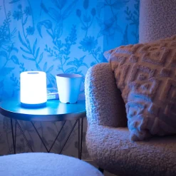 Xanlite - Lampe à poser LED RVB et blanc chaud, tactile, dimmable, rechargeable USB - LAPRVBWR