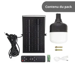 Xanlite - Lanterne LED à suspendre, Solaire hybride, 250 lumens, Blanc neutre, Noir - LSS250