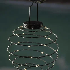 Xanlite - Lanterne Solaire Spirale IP44 - Métal - Noir - SOLASN