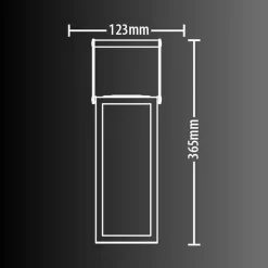 Xanlite - Lanterne Solaire Nomade 26cm IP44 - Verre ciselé & Métal - Noir - SOLARVC
