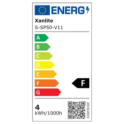 Xanlite - Lot 3 Spots GU10 conso. 4W eq. 50W 2700K Rond orientable Blanc IP20 - PACK3SP50RAB