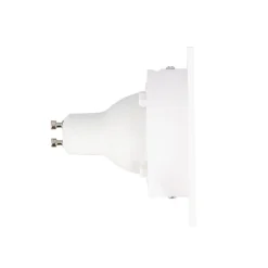 Xanlite - Lot 3 Spots GU10 50W 2700K Carré orientable Blanc IP20 - PACK3SP50CAB