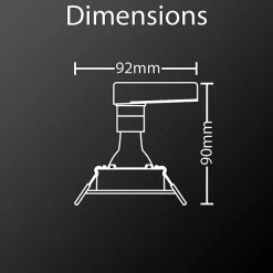 Xanlite - Lot 3 Spots GU10 50W 2700K Carré orientable Noir IP20 - PACK3SP50CAN