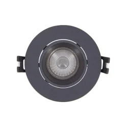 Xanlite - Lot 3 Spots GU10 50W 2700K Rond orientable Noir IP20 - PACK3SP50RAN