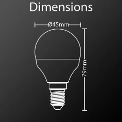 Xanlite - Lot de 2 ampoules LED P45 - culot E14 - classique - PACK2EV470P