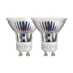 Xanlite - Lot de 2 ampoules SMD LED, culot GU10, 520 Lumens, équivalence 75W, 2700 Kelvins, Blanc chaud - PACK2VG75S