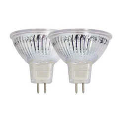 Xanlite - Lot de 2 ampoules SMD LED Spot MR16, culot GU5.3, 345 Lumens, conso. 5W (eq. 35W), 4000K, Blanc neutre - PACK2VM35SCW