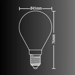 Xanlite - Lot de 2 ampoules Filament LED, culot E14, 806 Lumens, conso. 6,5W (eq. 60W) , 4000K, Blanc neutre - PACK2RFV806POCW