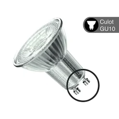 Xanlite - Lot x5 Ampoules LED spot, culot GU10, conso 4,8 W, eq. 50 W, blanc neutre - PACK5RCXG50SCW