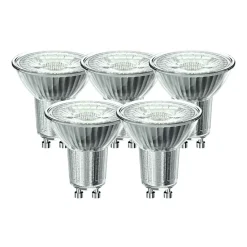 Xanlite - Lot x5 Ampoules LED spot, culot GU10, conso 4,8 W, eq. 50 W, blanc neutre - PACK5RCXG50SCW