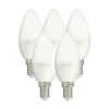 Xanlite - Lot x5 Ampoules LED flamme, culot E14, 5,5W cons. (40W éq.), lumière blanc neutre - PACK5EV470FCW