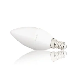Xanlite - Lot x5 Ampoules LED flamme, culot E14, 5,5W cons. (40 W éq), lumière blanc chaud - PACK5EV470F