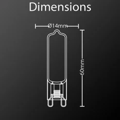 Xanlite - Pack de 2 ampoules RetroLED Caspule, culot G9, 3,7W cons. (40W eq.), 450 lumens, lumière blanc neutre - PACK2ALG9400CW