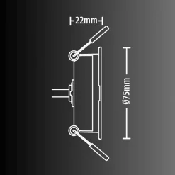 Xanlite - Pack de 8 spots LED intégrées CCT IP54 conso. 4W 345 lumens Blanc - PACK8SEL345BIPCCT