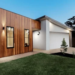 Xanlite - Projecteur LED Mural Noir, Détecteur de Mouvement, 50 W, 4200 Lumens - PR50WMD