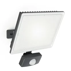 Xanlite - Projecteur LED Mural Noir, Détecteur de Mouvement, 50 W, 4200 Lumens - PR50WMD