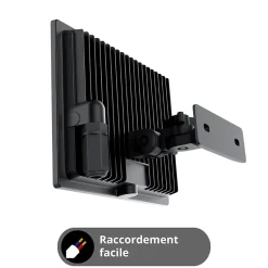 Xanlite - Projecteur LED Mural Noir, Détecteur de Mouvement, 50 W, 4200 Lumens - PR50WMD