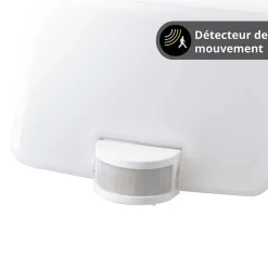 Xanlite - Projecteur Solaire IP44 1500 Lumens - Détecteur de mouvements - Panneau déportable - Blanc - PRS1500DB