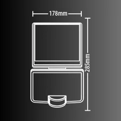 Xanlite - Projecteur Solaire IP44 1500 Lumens - Détecteur de mouvements - Panneau déportable - Blanc - PRS1500DB