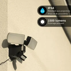 Xanlite - Projecteur Solaire IP44 Blanc neutre Détecteur de mouvement 8h d'autonomie - PRS2T1500D