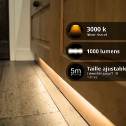 Xanlite - Ruban LED Extensible - 5m - Blanc chaud - LSAK5EX