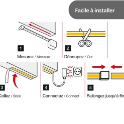 Xanlite - Ruban LED 3m RVB USB - Extensible 6m - LSBK3RVBUSBEX