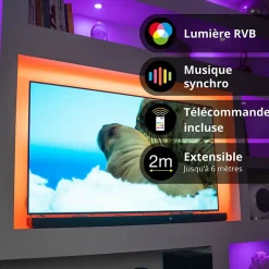 Xanlite - Ruban LED 3m RVB USB - Extensible 6m - LSBK3RVBUSBEX