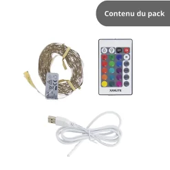 Xanlite - Ruban LED 5m RVB USB - LSBK5RVBUSB