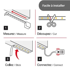 Xanlite - Ruban LED 5m RVB USB - LSBK5RVBUSB