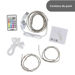 Xanlite - Ruban LED 3m USB 600 lumens - Extensible 6m - LSAK3USBEX