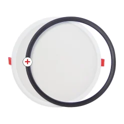 Xanlite - Spot encastrable LED rond, extra plat, cons. 18W, 2500 lumens, CCT, IP44, Plusieurs coloris - DOP1400RIPCCT