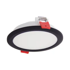 Xanlite - Spot encastrable LED rond, extra plat, cons. 6W, 800 lumens, CCT, IP44, Plusieurs coloris - DOP400RIPCCT