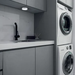 Xanlite - Spot encastrable/en saillie LED rond, extra plat, cons. 6W, 800 lumens, CCT, IP44, Blanc - KSDOP400RBIPCCT