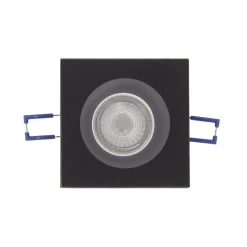 Xanlite - Spot GU10 50W 4000K Carré Noir IP44 - SP50CIP44NCW