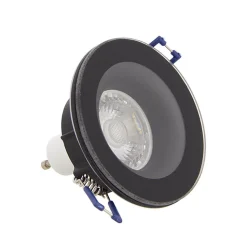 Xanlite - Spot GU10 50W 4000K Rond Noir IP44 - SP50RIP44NCW