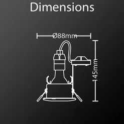 Xanlite - Spot GU10 50W 4000K Rond Blanc IP65 - SP50RIP65BCW