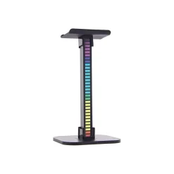Xanlite - Support de casque avec barre lumineuse LED RVB Digital, Synchronisation sonore, rechargeable USB - BISRVBM