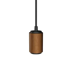 Xanlite - Suspension douille effet bois, culot E27, câble de 120cm, IP20 - SDVEW