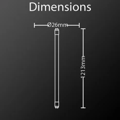 Xanlite - Tube à LED 28mm x 1200mm, G13, 17W cons. (36W eq.), 1800lumens, lumière blanc neutre - TU1201800CW