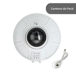 Xanlite - Veilleuse Vaisseau spatial LED Spacelite, 8 modes, enceinte Bluetooth intégrée, Synchronisation sonore - SPACELITE