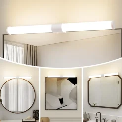ZMH Applique Murale LED IP44 Pour Salle De Bain 40Cm 8 W