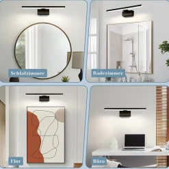 ZMH Applique Murale LED Pour Salle De Bain 60 Cm 8 W