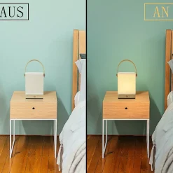 ZMH Lampe à Poser De Bureau LED - Lampe De Chevet Touch LED Dimmable Wireless