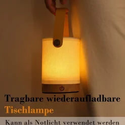 ZMH Lampe à Poser De Bureau LED - Lampe De Chevet Touch LED Dimmable Wireless