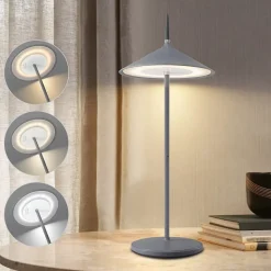 ZMH Lampe à Poser De Table LED Intensité Variable Table D'extérieur Moderne Pour Jardin