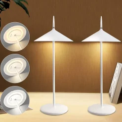 ZMH Lampe à Poser De Table LED Intensité Variable - Table D'extérieur Moderne Pour Jardin