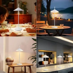 ZMH Lampe à Poser De Table LED Intensité Variable Table D'extérieur Moderne Pour Jardin