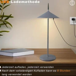 ZMH Lampe à Poser LED Intensité Variable - Table D'extérieur Moderne Pour Jardin