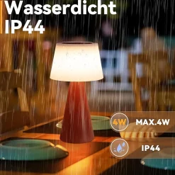 ZMH Lampe à Poser LED Sans Fil 3600 Mah à Intensité Variable - Lampe De Salon Moderne à Piles